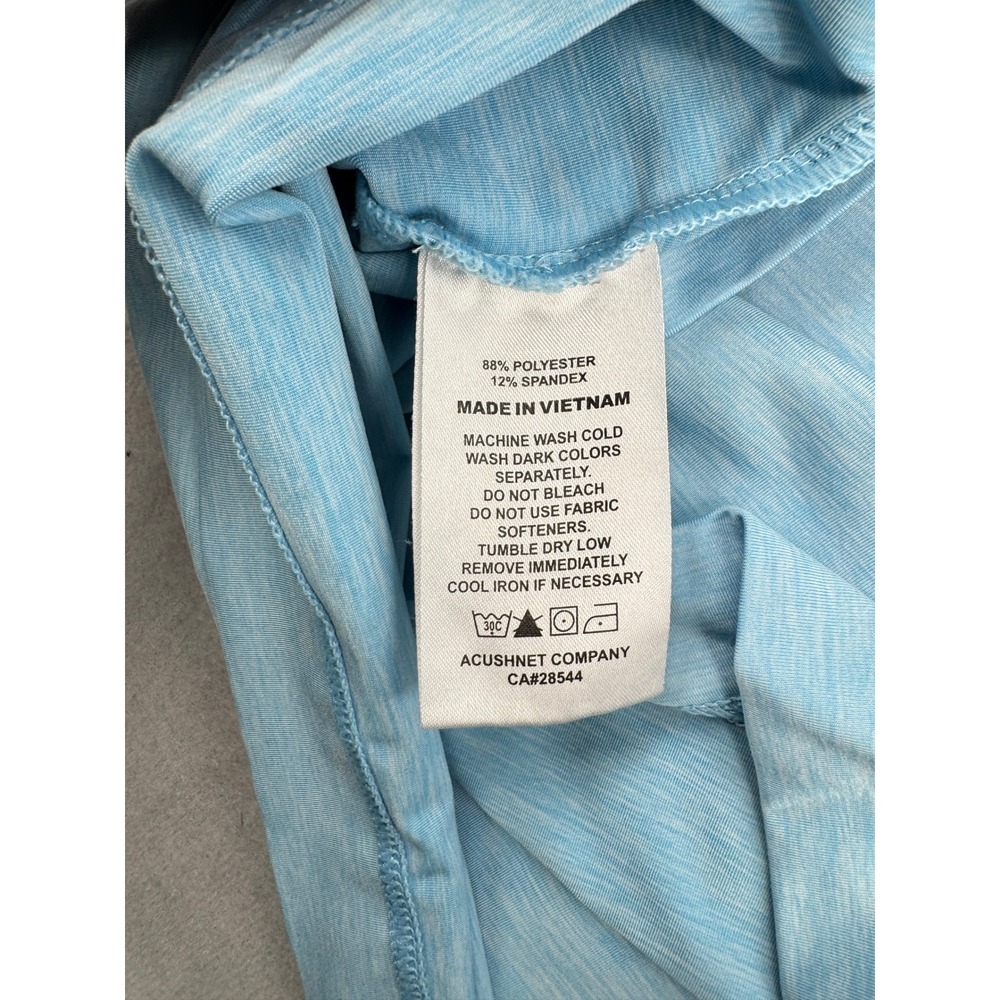 FootJoy ProDry Mens XL Light Blue Heathered Golf Polo Shirt Lightweight Casual - Picture 10 of 10